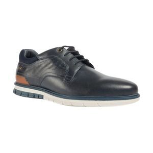 POD Mens Merlin Leather Casual Shoes / Navy